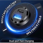 Resim Challenger 54w Mini A+c Araç Şarj Cihazı Hızlı Şarj Usb-c Akıllı Telefon Tablet Laptop Siyah 