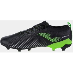 Resim Joma Erkek Futbol Maç Krampon Propulsion Cup 2301 Black Green Flu 001 