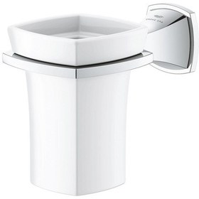 Resim Grohe Grandera Seramik Fırçalık Ve Tutacağı - 40909000 Gümüş 