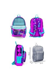 Resim Coral High İlkokul Sırt Çantası ve Kalemlik Seti - Mor Pembe Anime Kedi - Kız Çocuk 