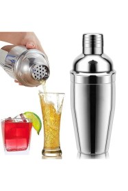 Resim Kokteyl Shaker Krom 720 Cl Paslanmaz Çelik Alkol Karıştırıcı Cr 