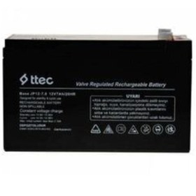 Resim Ttech 12 Volt 7a Akü - 12v 7 Ah Akü 2023 Üretim Alarm Akülü Araba 