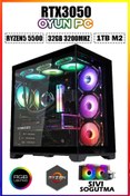 Resim DMC N286 (PUBG,GTA 5) Reyzen 5 5500,32gb 3200mhz Ram,1tb M2 Ssd,rtx3050,oyuncu Masaüstü Bilgisayar 