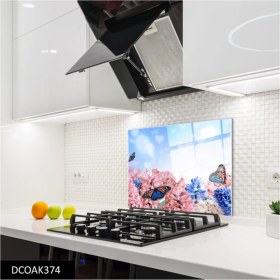 Resim Ne Verelim Size Cam Ocak Arkası Koruyucu | Kelebek 