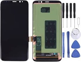 Resim Orijinal LCD Ekran + için Galaxy S8 / G950 / G950F / G950FD / G950U / G950A / G950P / G950T / G950V / G950R4 / G950W / G9500 (Siyah) için Orijinal Dokunmatik Panel 