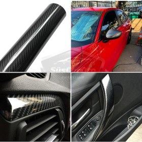 Resim 5d Ultra Parlak Karbon Fiber Folyo Film 30 X100 Cm Hava Kanallı Yapışkanlı Laptop Cep Te Kaplama Folyosu Çok Karbon Folyo 45500342 