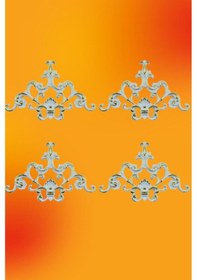 Resim Beyaz Altın Saray Tavan Motif 27*18 CM 4 Adet 