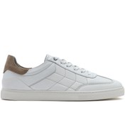 Resim Derimod Erkek Beyaz Bağcıklı Deri Sneaker 25SFD674818 