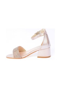 Resim Kiko Kids Heidi Günlük Kız Çocuk 3 Cm Topuklu Sandalet Abiye Ayakkabı Pudra 