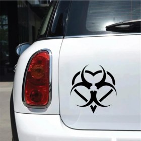 Resim Reysa Tasarım Kalpli Tehlike Simgesi Gri 17X17 cm 