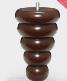 Resim Karakoçaksesuar Plastik 14 Cm Ceviz M8 Vidalı Koltuk,Baza Mobilya Ayağı (4 Ade... 