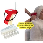 Resim SEVDİK Türban Gelinlik Kuaför Başörtüsü Kılçık Tabancası ve 5 Şerit Kılçık (500 Adet) 