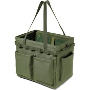 Resim Alien Outdoor Sports Açık Hava Kamp Seyahat Aletleri Depolama Büyük Kapasiteli Çanta Katlanır Odun Çantası Piknik Barbekü Çatal Bıçak Takımı Düzenleyici-Ordu Yeşili (Yurt Dışından) 