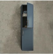 Resim Denko Beyoğlu 35 Cm Mdf Mat Lacivert Banyo Boy Dolabı Lacivert 