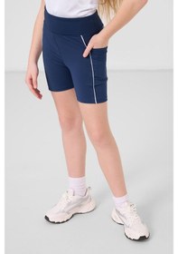 Resim Tommylife Parlament Esnek Standart Fit Basic Performans Kız Çocuk Tayt - 75189 Lacivert 