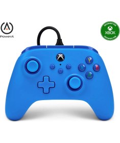 Resim Xbox Series X|s ve Windows 10/11 Için Kablolu Powera Controller - Mavi, Gamepad, Kablolu Video Oyun 