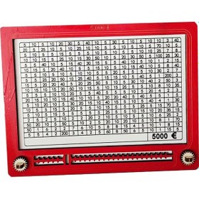 Resim Suntek Magideal Ahşap Para Kutusu El Sanatları Yetişkinler Kırmızı 5000 euro 