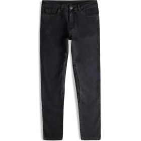 Resim Knox Colton Skinny-Fit Korumalı Denim Kadın Motosiklet Pantolonu (Kısa Bacak) Koyu Gri 