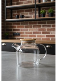 Resim Bambum Taric - Cam Demlik 1500ml Şeffaf 