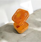 Resim evikonu TURUNCU MİNİ EL VANTİLATÖRÜ-MİNİ FAN 