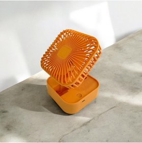 Resim evikonu TURUNCU MİNİ EL VANTİLATÖRÜ-MİNİ FAN 