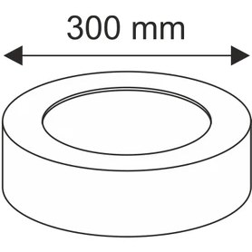 Resim Durbuldum 24W Sıva Üstü Yuvarlak LED Panel 