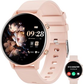 Resim Hwagol Akıllı Saat (Cevaplama/Arama Yap), En Yeni 1.83 İnç Fitness İzleyici, Kalp Hızı/Uyku Monitörü/Pedometre/Kalori, Çoklu Spor Modu, Android iPhone için Su Geçirmez Kadın Erkek Fitness İzle 