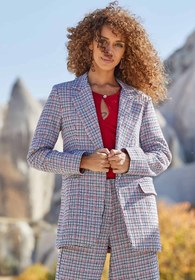 Resim Blazer Kadın Ceket Beyaz - L 