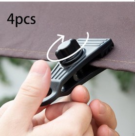 Resim 4 Adet Ağır Hizmet Tipi Muşamba Klipleri Kanopiler Kelepçeleri Tente Sabit Klip Yeniden Kullanılabilir Tekne Kapakları İçin 