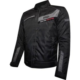 Resim Motosiklet Montu Kısa 4 Mevsim Hörgüçlü Full Korumalı Maxdura Güçlendirilmiş Kumaş Motor Mont Black 