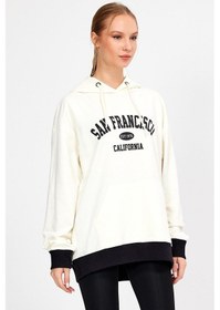 Resim Alexander Gardi Alexandergardı Kapüşonlu Baskılı Oversize Sweatshirt Un-757a06 001 