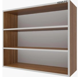 Resim Kenzlife mutfak dolabı ıtır 090.090.30 cvz 2 raflı kapaksız ofis banyo kiler evrak kitaplık 