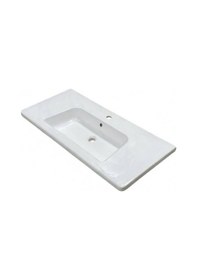 Resim Bocchi Sonia 1108-001-0826 Sx5 Tezgah Üstü Lavabo Parlak Beyaz 100 CM 1466841 