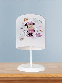 Resim Mekta Home Bebek Ve Çocuk Odası Minnie Mause Küçük Figür Desenli Abajur 