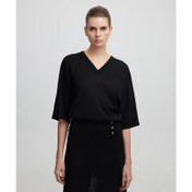 Resim İpekyol Düğme Aksesuarlı Kadın Triko (IS1250050035) 