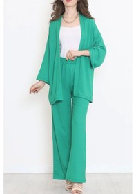 Resim 19V69 Italia Uzun Kimono Takım Yeşil - 722.1247. 