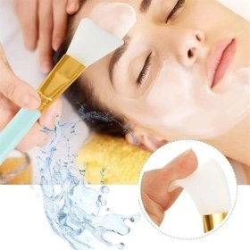 Resim Bfs 2li Silikon Temizlemesi Kolay Kullanılabilen Yüz Cilt Bakımı Maske ve Krem Spatulası 