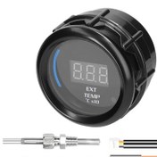 Resim Springsun 52mm Dijital Egzoz Gazı Sıcaklık Göstergesi - Led Ekranlı, Alarm Fonksiyonlu 40-120 C Araç Ve Motosikletler İçin 