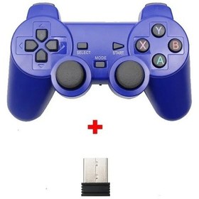 Resim Blue-2.4g Kablosuz Gamepad Ps3/tv Kutusu/android Telefon Pc Joystick Süper Konsol X Pro Oyun Denetleyicisi Ps3 Aksesuarları 