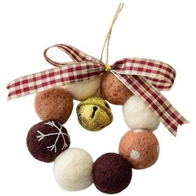 Resim Suntek Yılbaşı Ağacı Çelengi Kolye Duvar Festivali Koridoru Çap 10 Cm 