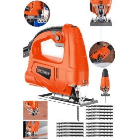 Resim Steiner Alman 4000 W Sjs Metal Şanzıman 6 Kademe Devirli Bakır Sargılı Dekupaj Testere Makinesi 15 Uç 