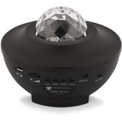 Resim LUMINZO Led Sihirli Küre Bluetooth Müzik Çalar Kumandalı Usb Girişli Şarjlı Parti Disko Topu Hoparlör 