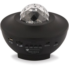 Resim LUMINZO Led Sihirli Küre Bluetooth Müzik Çalar Kumandalı Usb Girişli Şarjlı Parti Disko Topu Hoparlör 