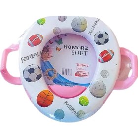 Resim Pembe Kulp Kız Çocuk Klozet Adaptörü - Kız Çocukları Için Güvenli ve Konforlu Lazımlık 