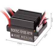 Resim Bloomnest 1:10 Ölçekli Rc Araba/tekne İçin 5v/2a Bec'li 320a 2-3s Fırçalı Esc Hız Kontrol Cihazı 