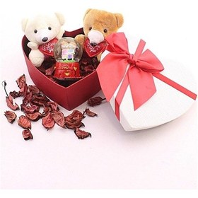 Resim Sevgiliye Mini Ayıcıklar Ve Sevgililer Kar Küresi Dekoratif Sevgiliye Eşe Sürpriz Hediye Kar Küresi 