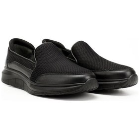 Resim Gönderi(r) Erkek Siyah Hakiki Deri Comfort Ayakkabı 