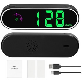 Resim Lemestar Araba Headup Display Gps Dijital Hız Göstergesi Renkli Led Ekran Saat 