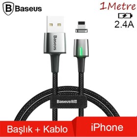 Resim Baseus Zinc Magnetic Usb Kablo Şarj İphone Uyumlu 11-7-8-Xs-Xr Başlık 2 