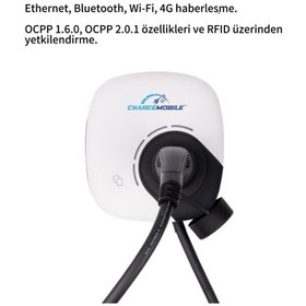 Resim Chargemobile 22kw Akıllı Elektrikli Araç Şarj İstasyonu 